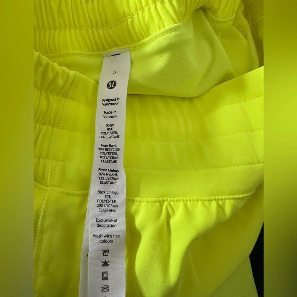 lululemon athletica Neon Yellow Skirt